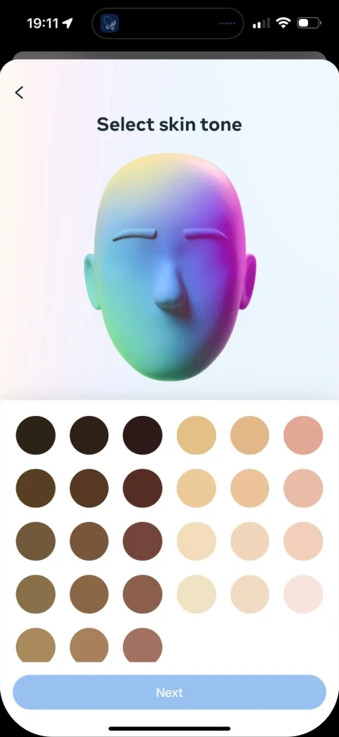 Skin tone grid